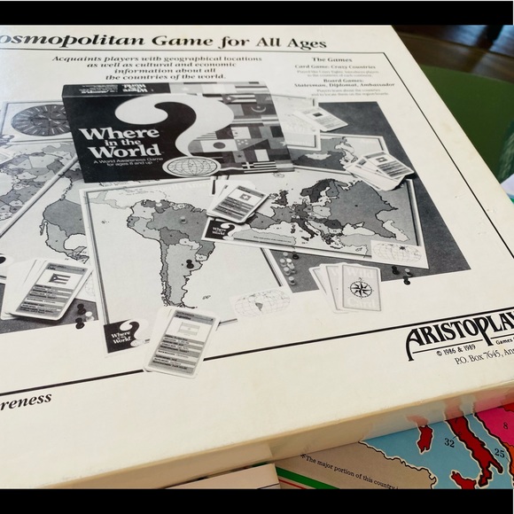 Vintage 1986 “Where in the World” Geography, Diplomat & Map Knowledge Board Game - Picture 3 of 15